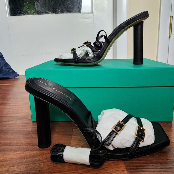 Ilio Smeraldo Maeve Leather Strappy Sandals 38 NIB - Picture 8 of 15